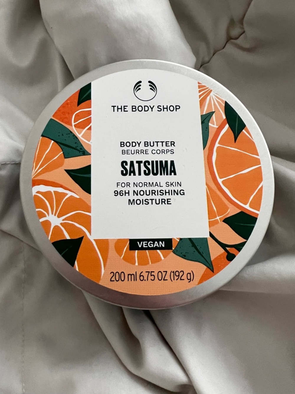 The Body Shop Satsuma Body Butter - Orange & Green Decorative Tin
